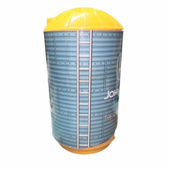 John Deere Green & Yellow Miniature Silo Absorbent Coaster Dispenser 7"HX3.75"D - Picture 3 of 10